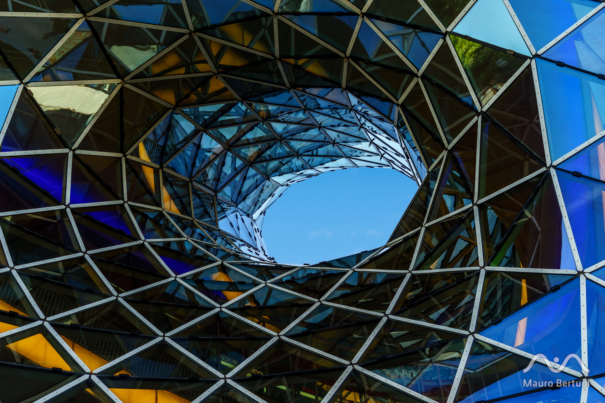 MyZeil Mall architecture detail, Frankfurt, Germany, USA